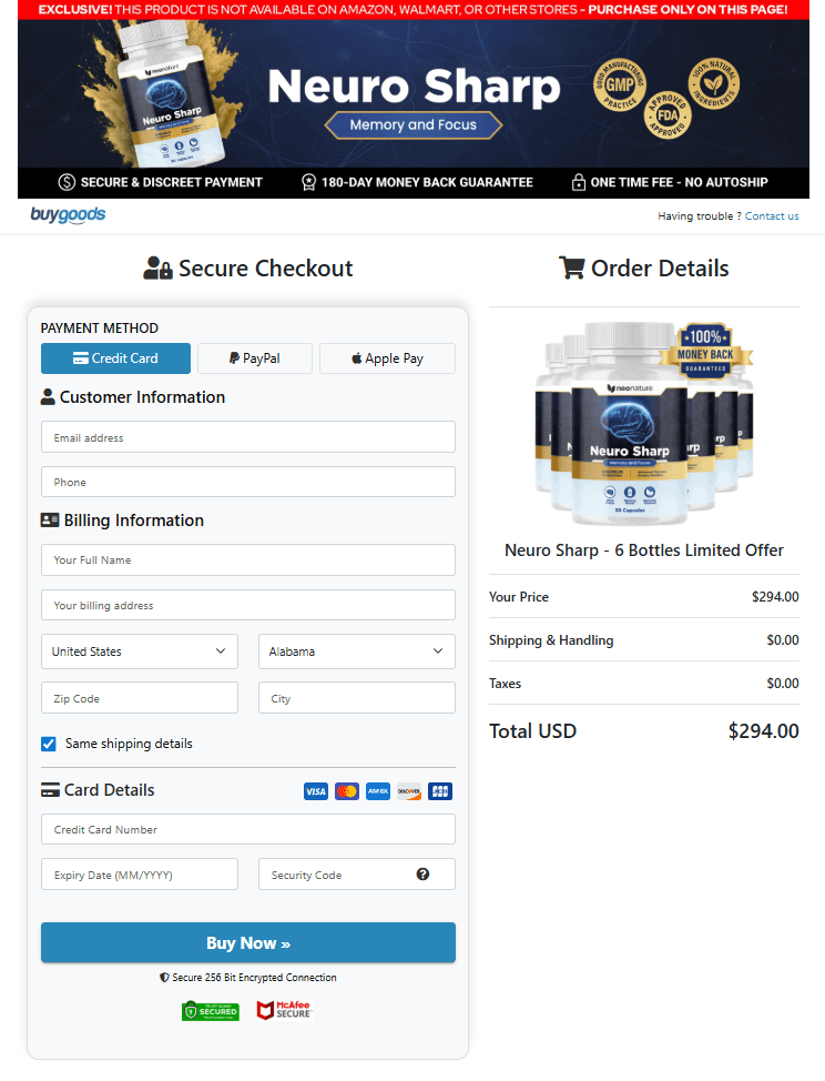 ]Neurosharp Order Form